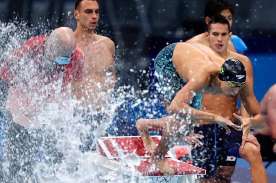 Scheffer na piscina Brasil fica em 8º no revezamento 4 x 200 m