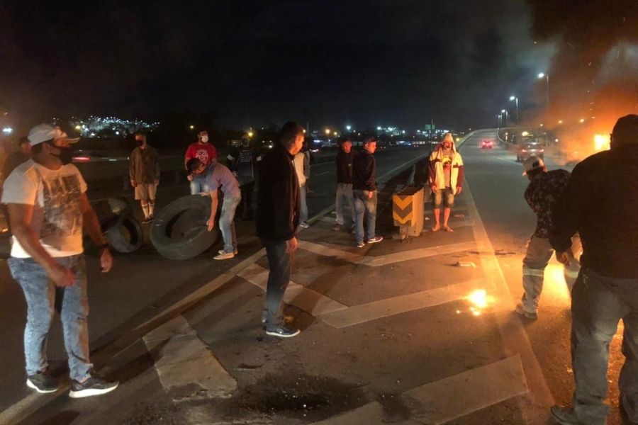 Manifestação de moradores do São Manoel