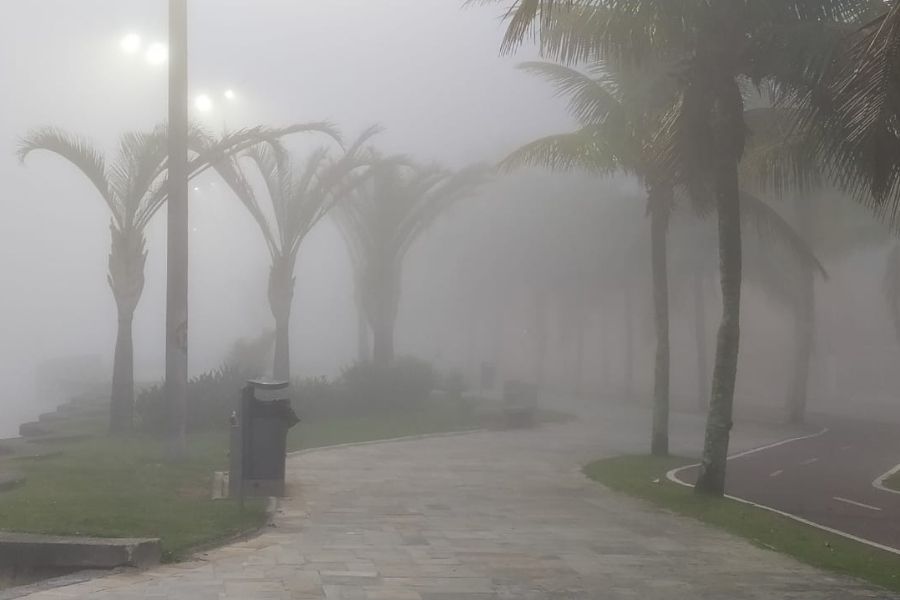 Neblina em Praia Grande