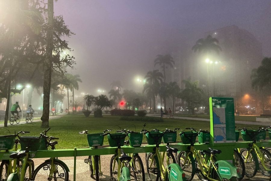 Neblina em Santos previsão do tempo