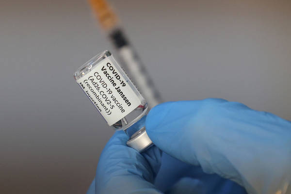 Health workers administer Janssen (Pharmaceutical Companies of Johnson &amp; Johnson) vaccine during the ''Open Night'' organized by ASL RM1 at the COVID-19 vaccination hub of Santo Spirito hospital, in Rome, Italy, 3 July 2021. ANSA/GIUSEPPE LAMI