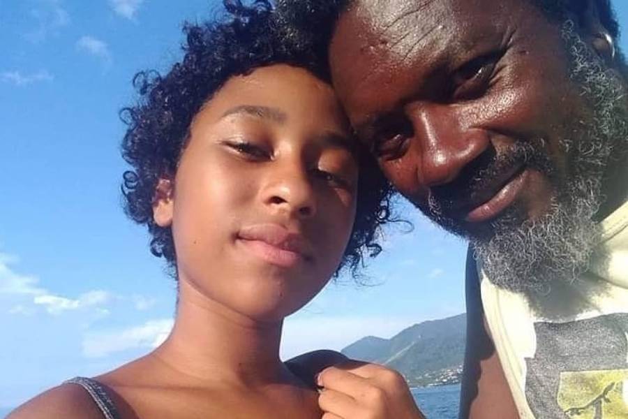 Raíssa e o pai, Jimmy Brown. (Foto: Divugação)