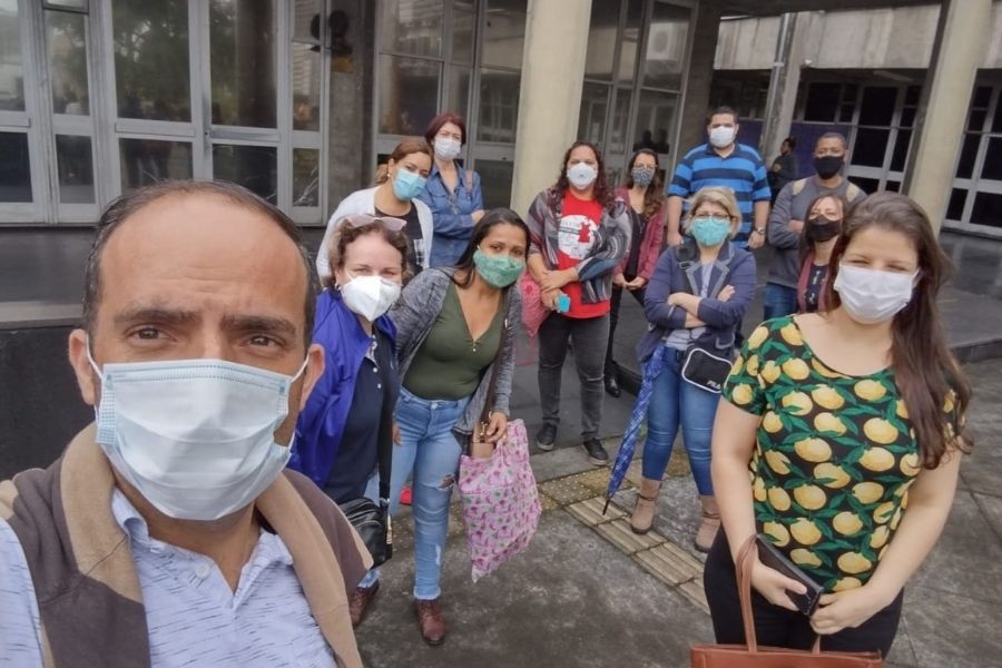 Professores protesto em Cubatão