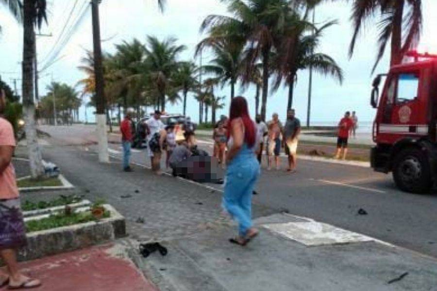 Motorista alcoolizado causa acidente em Praia Grande e mata motociclista