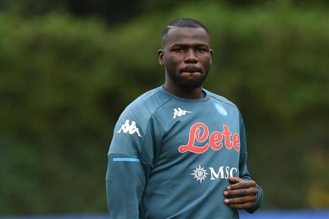 Il difensore del Napoli, Kalidou Koulibaly , durante il ritiro a Dimaro, 16 luglio 2021. ANSA/UFFICIO STAMPA SSC NAPOLI +++ NO SALES, EDITORIAL USE ONLY +++