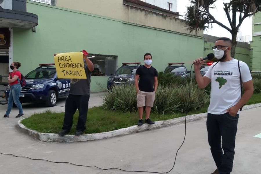 Protesto São Vicente Pronto-Socorros