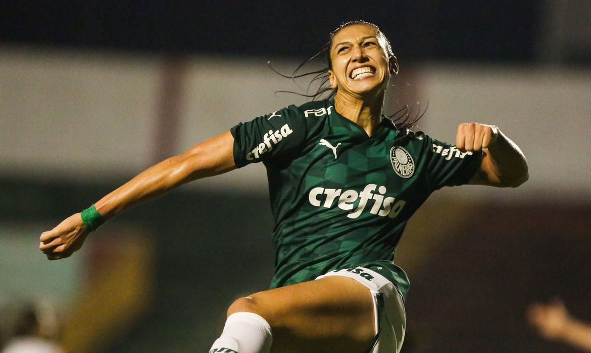 Partida entre Palmeiras e Flamengo, válida pela 11ª rodada do Campeonato Brasileiro Feminino, no estádio do Canindé, em São Paulo-SP. (Foto: Fabio Menotti)