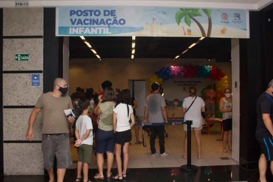 Posto de vacinação infantil é inaugurado em São Vicente