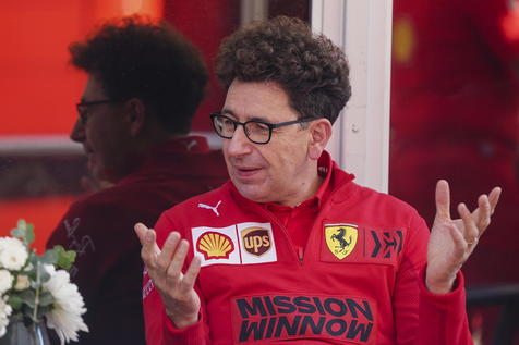 epa09539323 Team principal at Scuderia Ferrari Mattia Binotto in the paddock at the Circuit of The Americas, venue of the Formula 1 United States Grand Prix, in Austin, Texas, USA, 22 October 2021. The Formula 1 United States Grand Prix 2021 is held on 24 October 2021.  EPA/SHAWN THEW