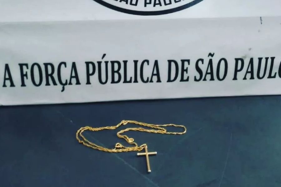 Ladrão leva corrente de vítima, tenta fugir pelo canal e é preso em Santos; VÍDEO