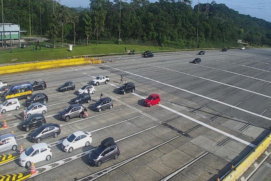 Pedágio Rodovia dos Imigrantes trânsito