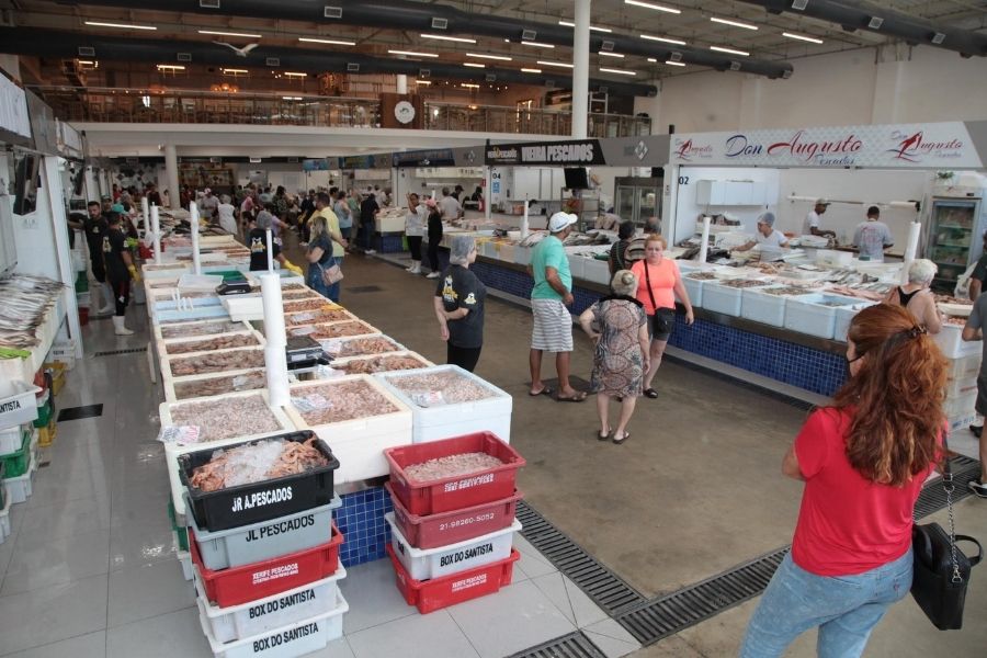 Mercado de Peixes em Santos