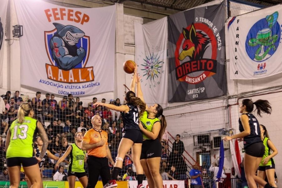 Medicina Unilus basquete feminino Jogos da Unisanta