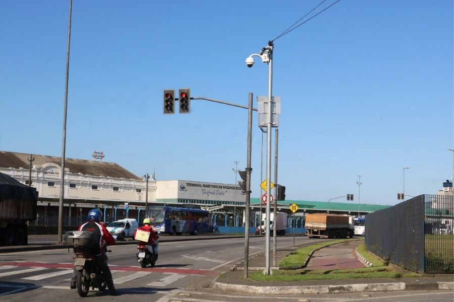 Câmeras de monitoramento em Santos