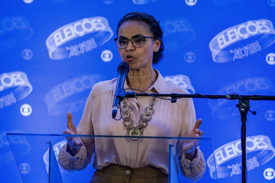 ***ARQUIVO*** RIO DE JANEIRO, RJ, BRASIL, 05-10-2018 - Marina Silva durante coletiva de imprensa, após debate dos candidatos a presidência da república, no Rio de Janeiro. (Foto: Eduardo Anizelli/ Folhapress)