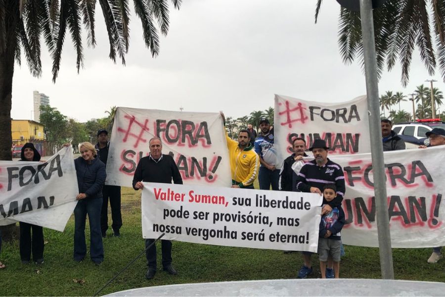 Protesto carreata Suman