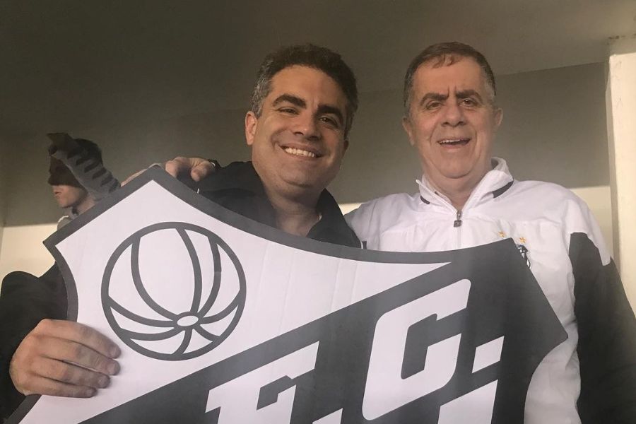 Orlando Rollo (esq.) com o pai, Miguel Archanjo Rollo Júnior (dir.) (Foto: Reprodução/Instagram/@orlando.rollo)