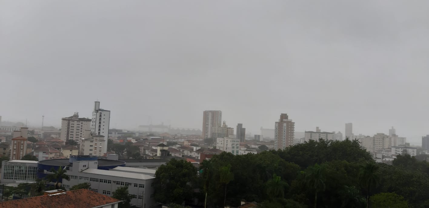 Frente fria deve permanecer na Baixada Santista nessa semana 