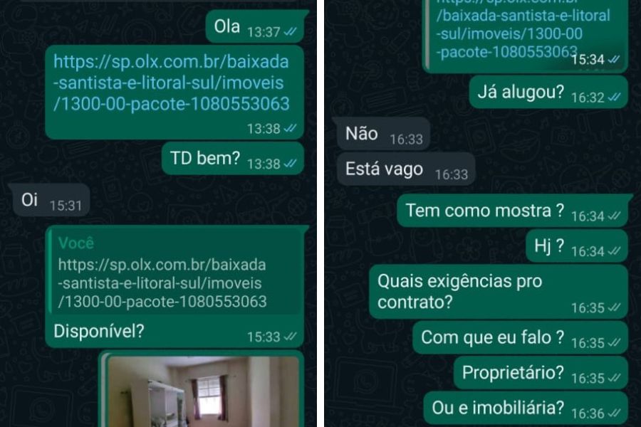 Golpe aluguel prédio em Santos prejuízo