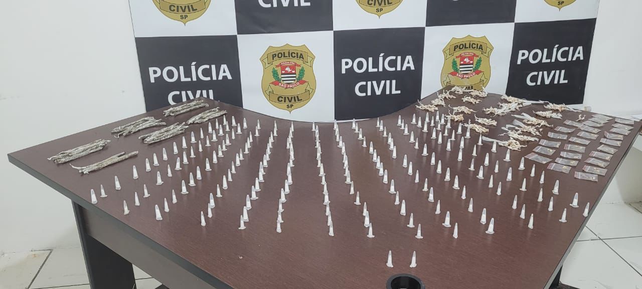 Polícia Civil apreende drogas que seriam comercializadas em Mongaguá