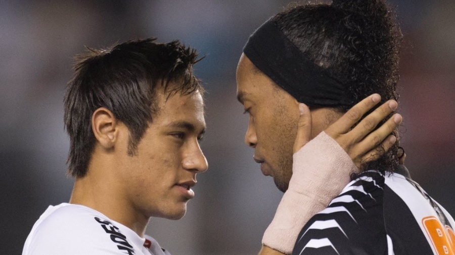 Partida entre Santos e Atlético-MG com Neymar e Ronaldinho Gaúcho completa dez anos