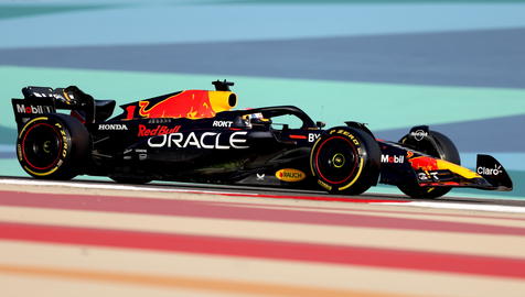 epa10485569 Dutch Formula One driver Max Verstappen of Red Bull Racing in action during the pre-season test sessions at the Sakhir circuit near Manama, Bahrain, 23 February 2023.  EPA/ALI HAIDER