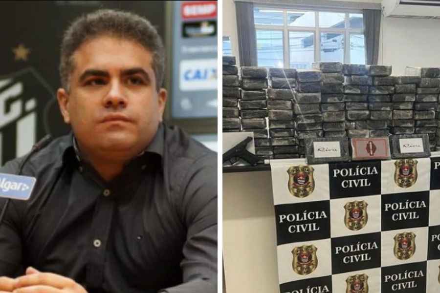 Divulgação/Santos FC e Divulgação/Polícia Civil