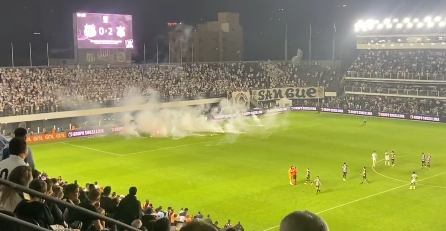 Corinthians vence clássico contra o Santos em jogo encerrado após