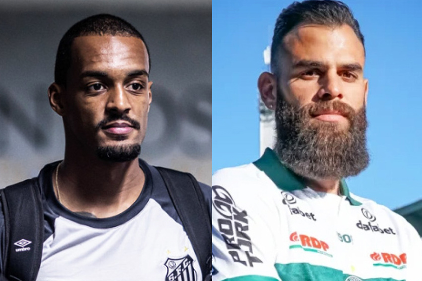 Fotos: Raul Baretta/Santos FC. e Divulgação Coritiba FC/Montagem: Santa Portal