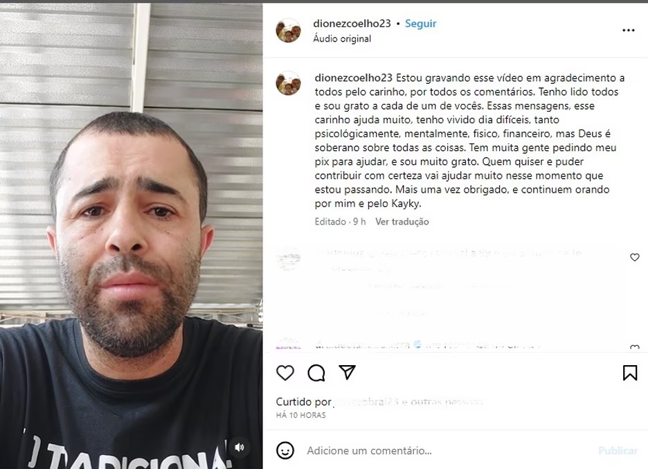 Reprodução/Instagram/@dionezcoelho23