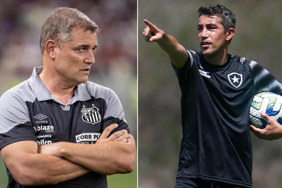 Montagem/ Vitor Silva/Divulgação Botafogo e Raul Baretta/Santos FC