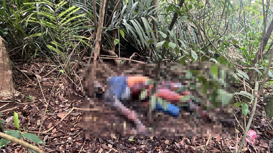 GOE encontra cadáver carbonizado em trilha na Praia do Sangava; Vídeo