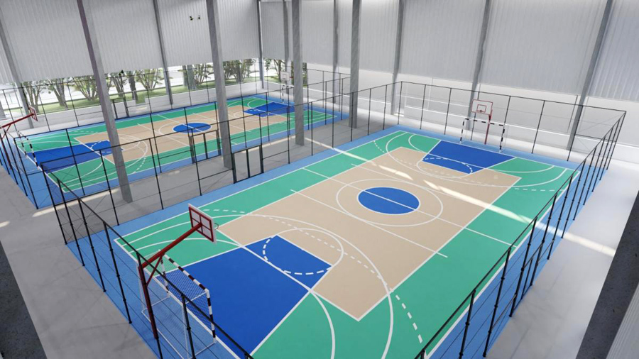 Centro Esportivo Rebouças terá três novas quadras cobertas