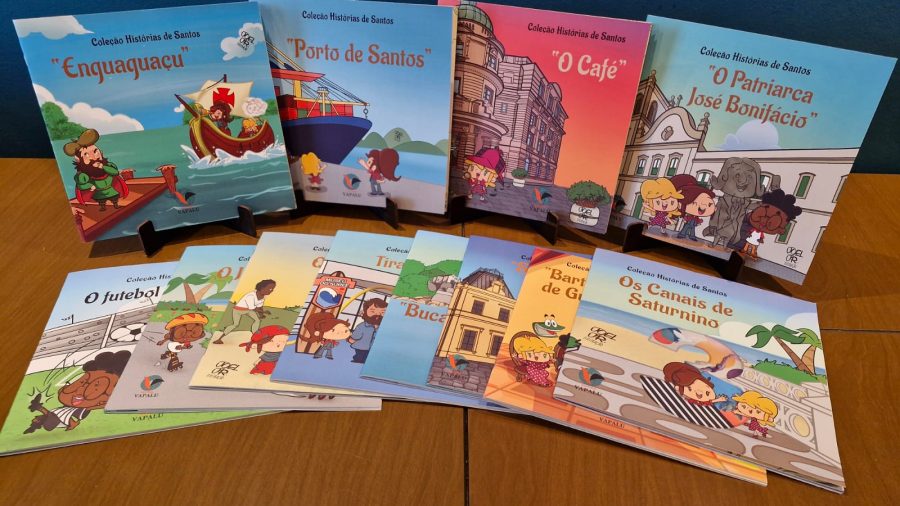 Comemoração do Dia Mundial do Livro tem lançamento da Coleção Histórias de Santos