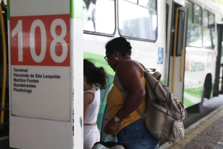 Santos amplia subsídio e congela em R$ 5,25 tarifa do transporte público municipal