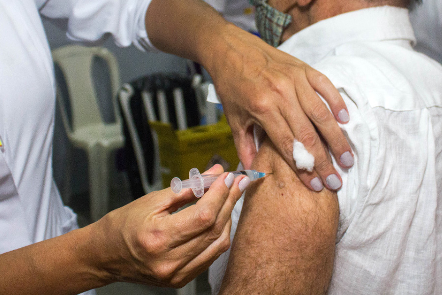 São Vicente inclui pessoas acima de 55 anos no grupo prioritário da vacina contra a gripe