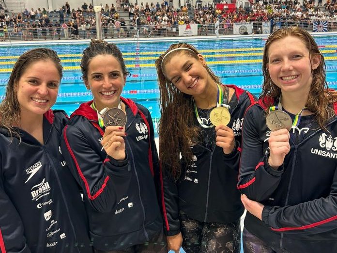 Natação Unisanta classifica seis nadadores para Olímpiadas de Paris