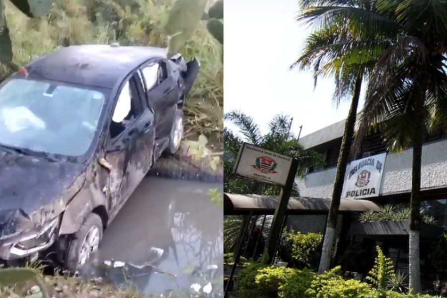 Reprodução/Guarujá Mil Grau e Divulgação/Polícia Civil