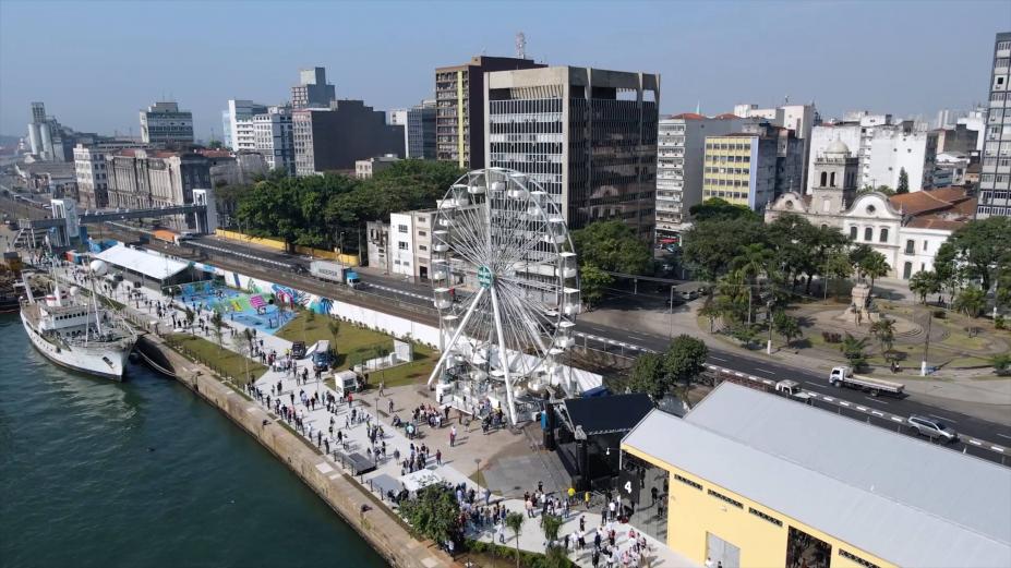 Com primeira fase concluída, Parque Valongo é inaugurado em Santos