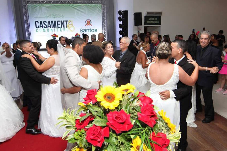 Inscrições para Casamento Comunitário de Santos serão abertas em agosto