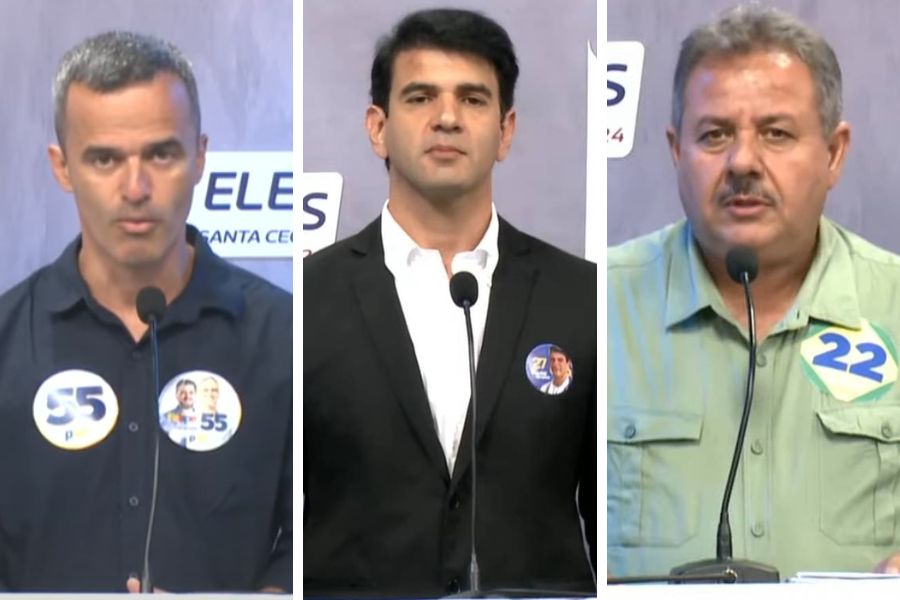 'Fujão, 'derrotado' e 'terreno de um centavo': candidatos trocam acusações no debate de Peruíbe