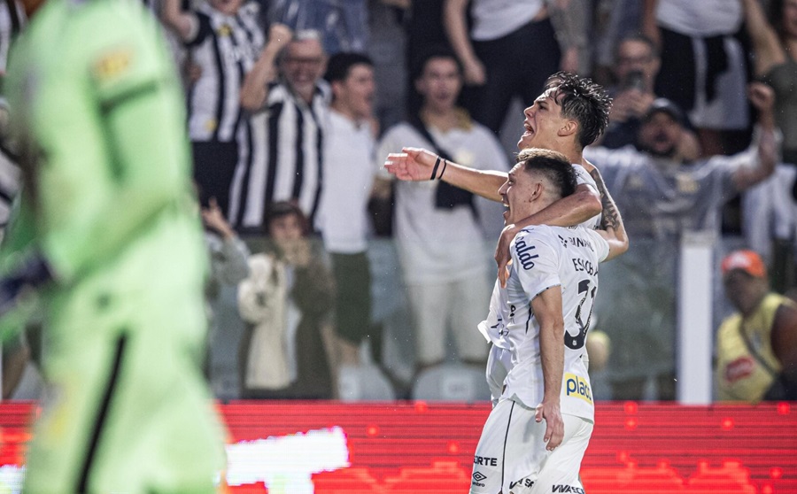 Wendel Silva e JP Chermont marcam e Santos vence o América-MG em casa