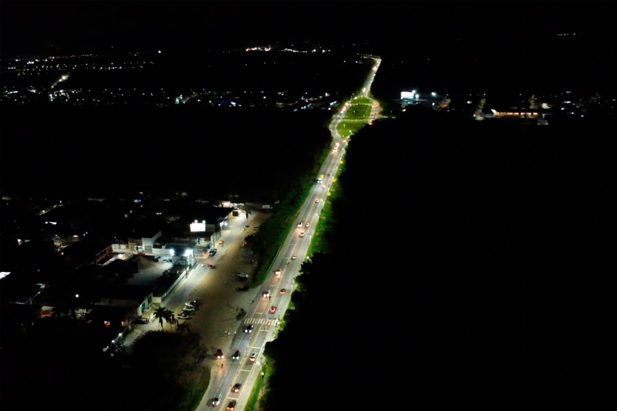 Bertioga aciona iluminação em mais um trecho da Rodovia Rio-Santos