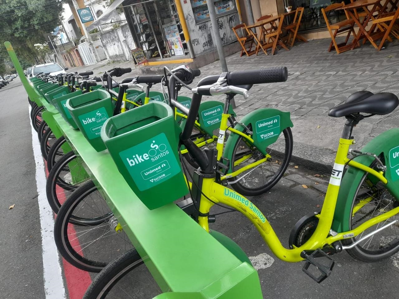 Bicicletas compartilhadas e estações de Santos passam por renovação