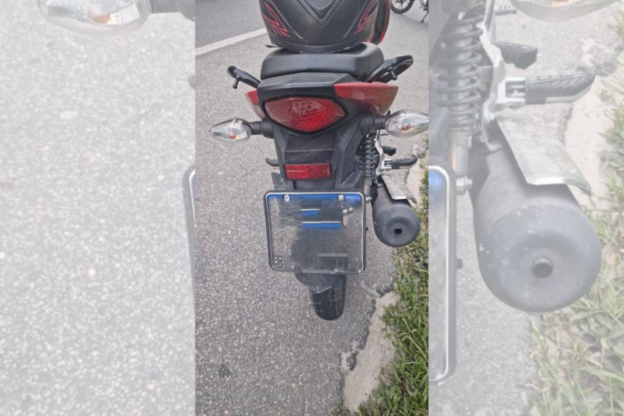 Motociclista fica ferido após colisão entre três motos em Bertioga