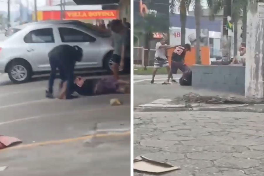 Homem é morto a facadas após discussão na rua em Praia Grande; VÍDEO