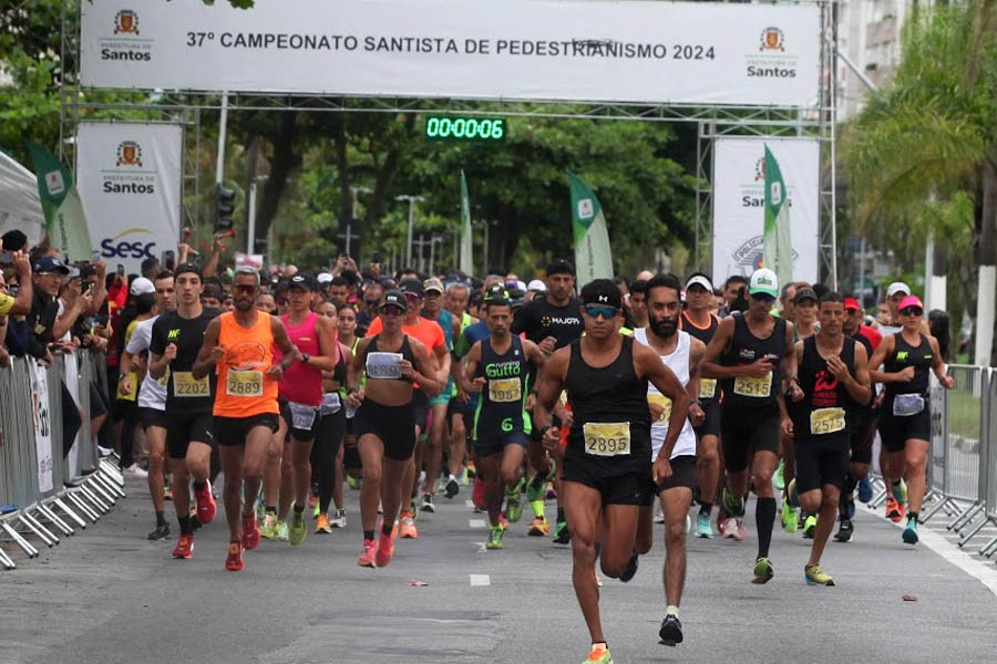 Rafael Caldeira e Valéria Silva vencem a última etapa do Campeonato Santista de Pedestrianismo