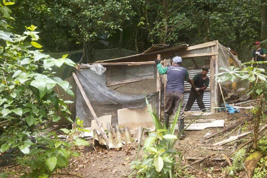 Força-tarefa inibe ampliação de construção irregular no Monte Cabrão