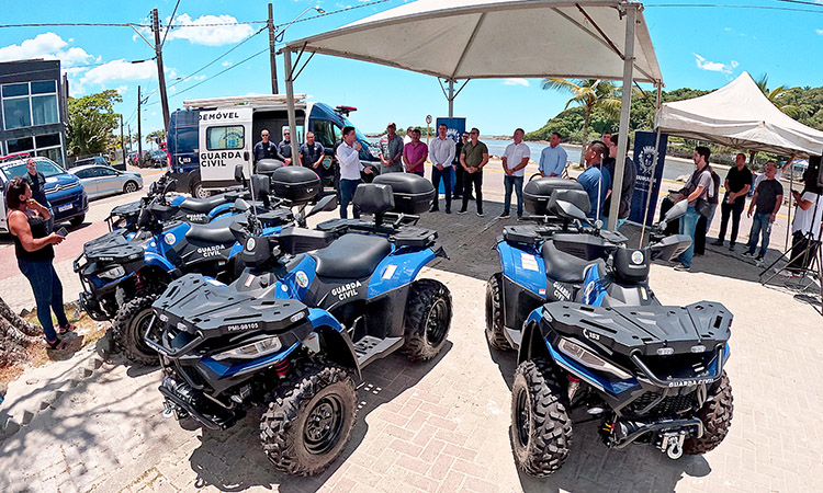 GCM de Itanhaém ganha quadriciclos para reforçar patrulhamento nas praias