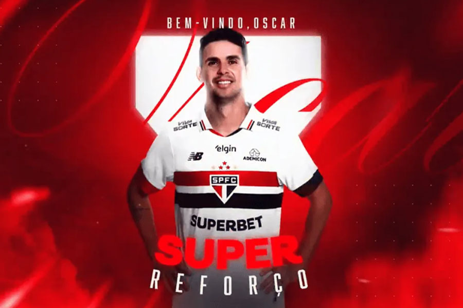 São Paulo anuncia a contratação de Oscar